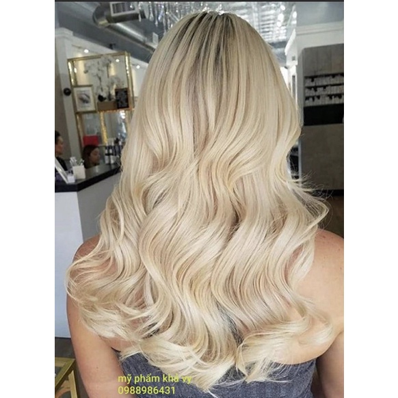 Tuýp màu nhuộm tóc màu vàng rất sáng 10.3 10.33 Lightest Golden Blonde