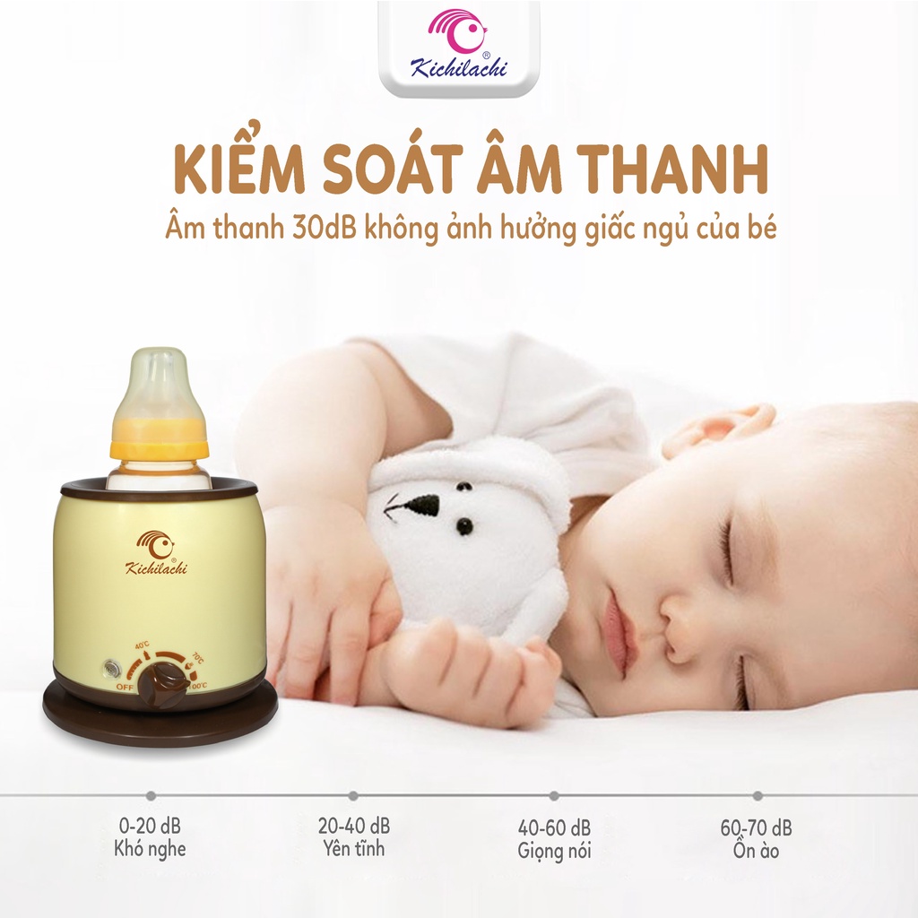 Máy Hâm Sữa, Ủ Sữa Đơn Cho Bé Kichilachi - Fatz - Moaz Bebe 4 Chức Năng Hâm Sữa, Ủ Sữa, Hâm Thức Ăn Và Tiệt Trùng