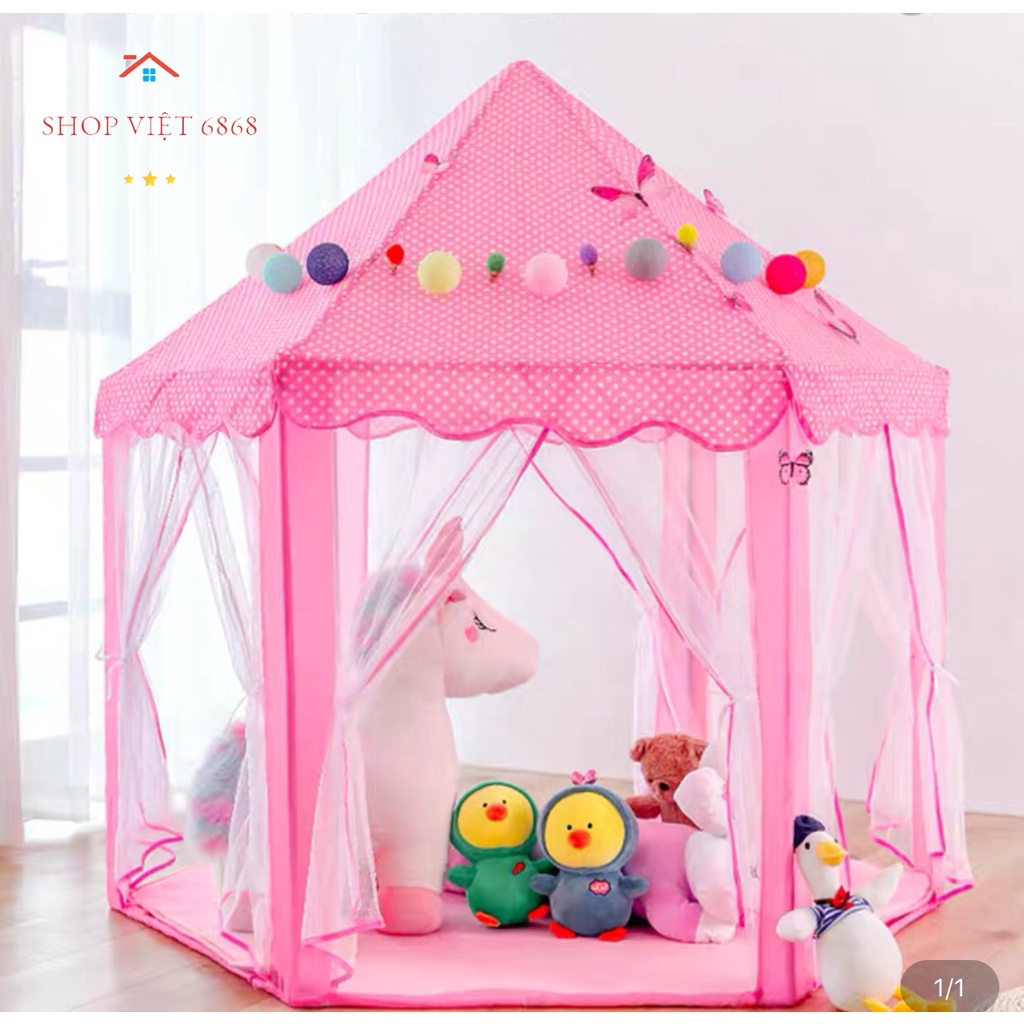 Lều cho bé, lều hoàng tử, công chúa mẫu mới năm 2021, vải dày dặn, khung dẻo dai, bền, đẹp.