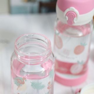 (TẶNG TÚI) BÌNH THỦY TINH NẮP BẬT 480ML