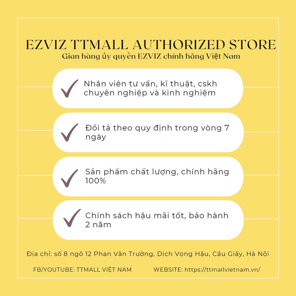 Camera ip wifi ezviz c6n 4M Quad HD  và Full HD 1080P 2M BH