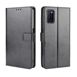 Bao da điện thoại bằng PU nắp gập có ngăn ví cho OPPO A92
