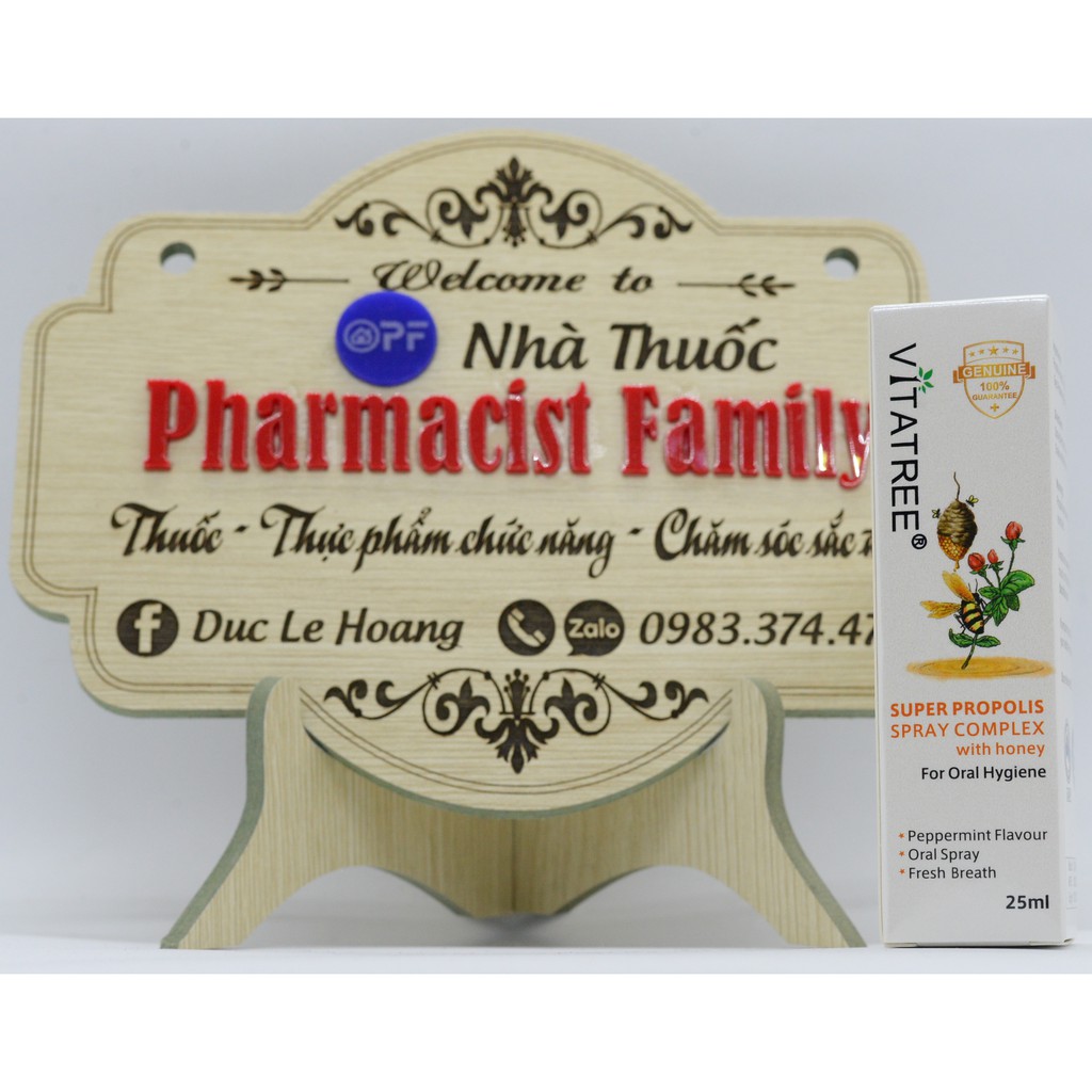 Chai Xịt Keo Ong Vitatree [ÚC] - Giảm Đau Họng - 25ml | BigBuy360 - bigbuy360.vn