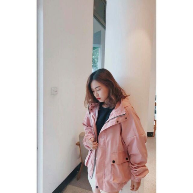 ÁO KHOÁC KAKI NỬ TÚI HỘP BỰ FORM LỬNG CÁNH DƠI SIÊU ĐẸP ( 2 LỚP )