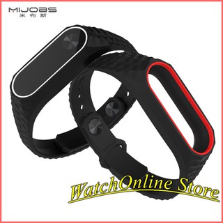 Dây đeo thay thế Xiaomi Miband 2 - Vân sần viền màu