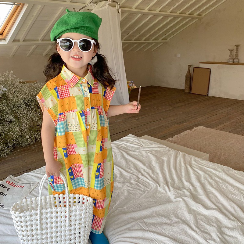 Jumpsuit Cổ Sơ Mi Họa Tiết Kẻ Sọc Phong Cách Hàn Quốc Thời Trang Mùa Hè Cho