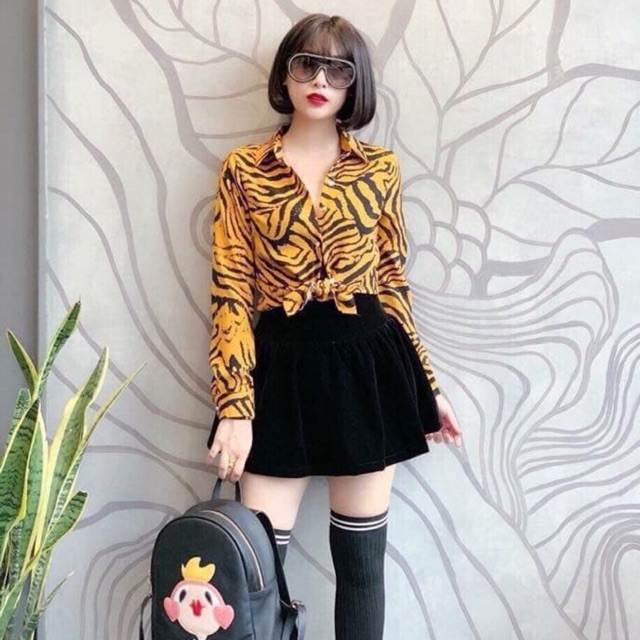 Chân váy nhung