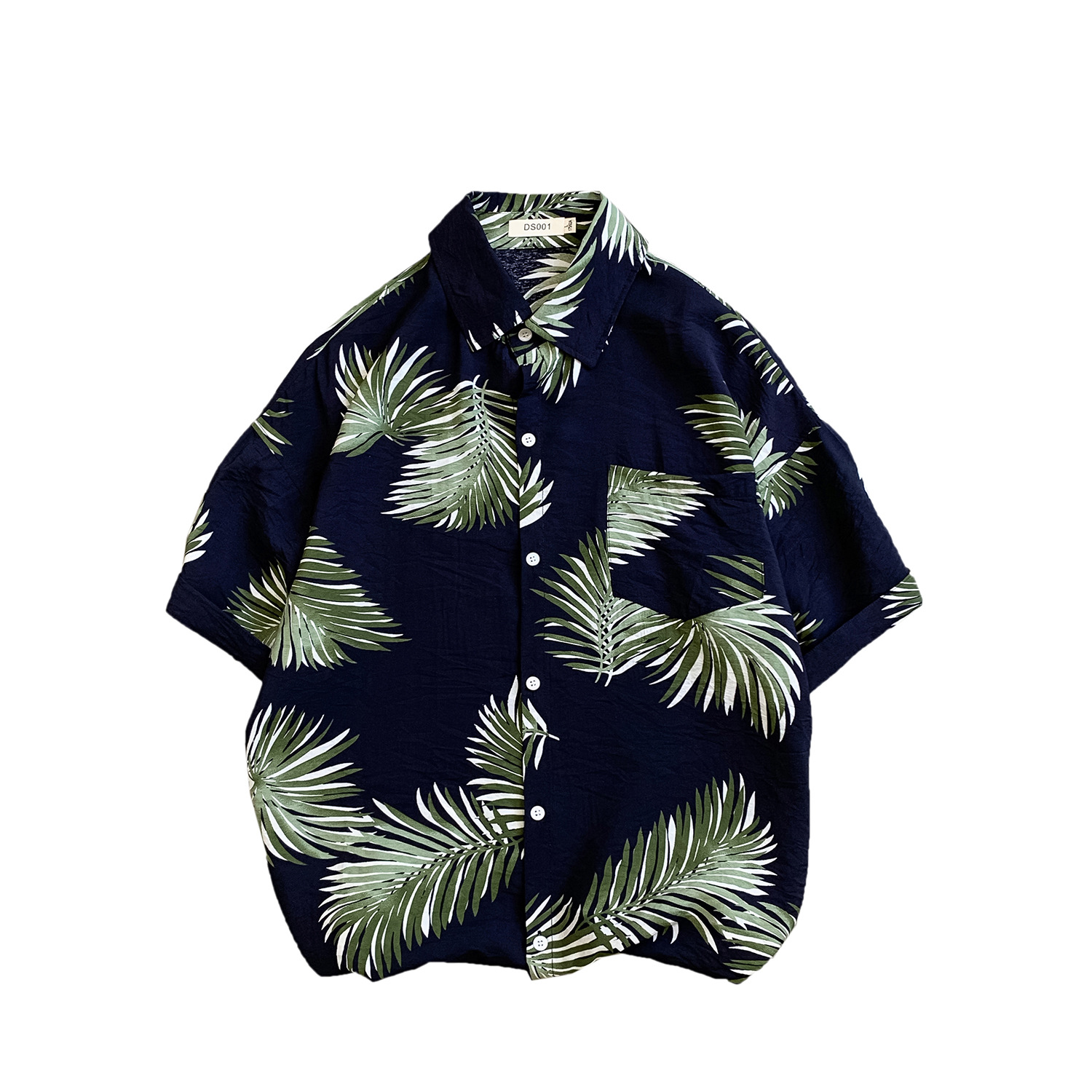 Áo Sơ Mi Tay Lửng Chống Nắng Phong Cách Hawaii Size M-2Xl Cho Nam