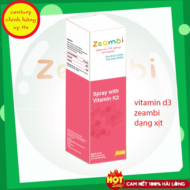 Vitamin D3k2 Zeambi , Vitamin D3K2 Zeambi xịt