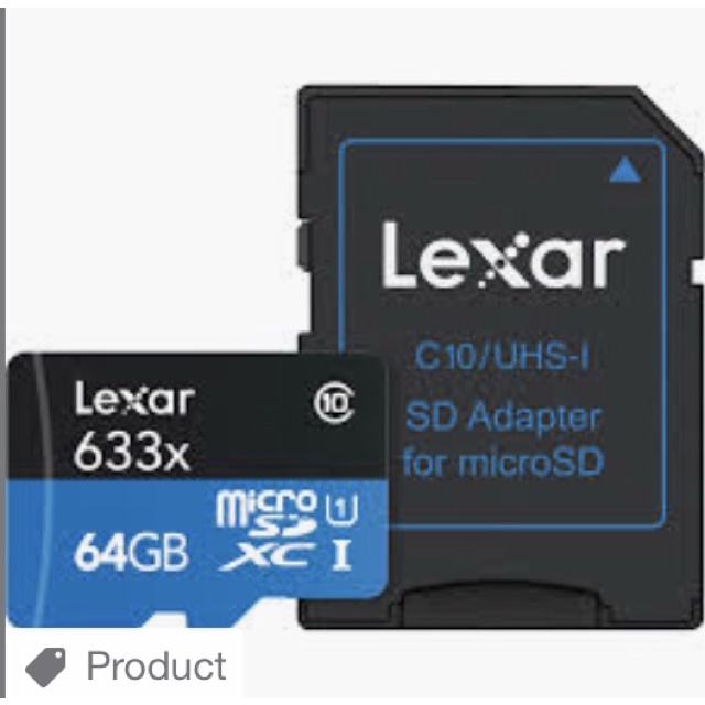 Thẻ Nhớ Tốc Độ Cao Lexar 32GB, 64GB, 128GB 633x Micro Sdhc UHS-I 95mbps / 45