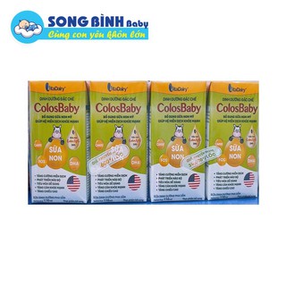 Sữa non, sữa bột pha sẵn colosbaby lốc 4 hộp 110ml  và 180ml