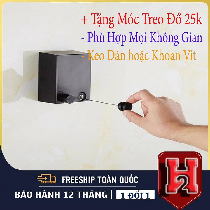 Dây Cáp Giàn Phơi Thông Minh❤️FREE SHIP❤️Dây Phơi Quần Áo Trong Nhà