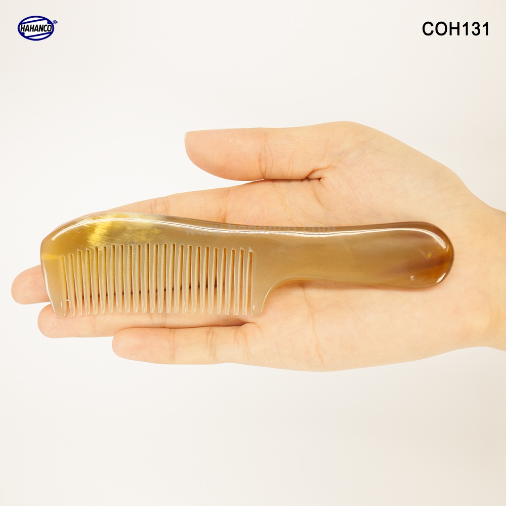 Lược sừng xuất Nhật - COH131 (Size: S - 14cm) Mẫu tiêu chuẩn - Horn Comb of HAHANCO