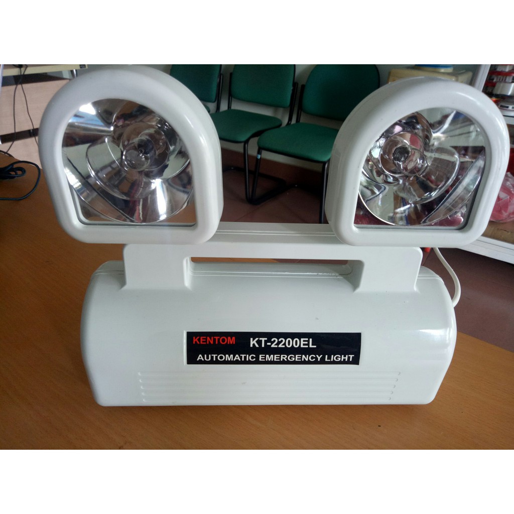 Đèn sạc chiếu sáng khẩn cấp Kentom KT2200EL - Ánh sáng vàng