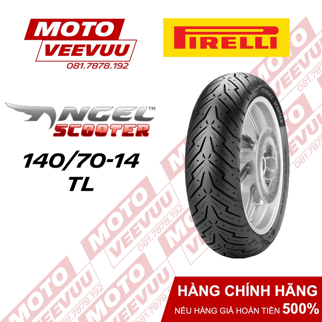 Vỏ lốp xe máy Pirelli 140/70-14 TL Angel Scooter (Lốp không ruột)