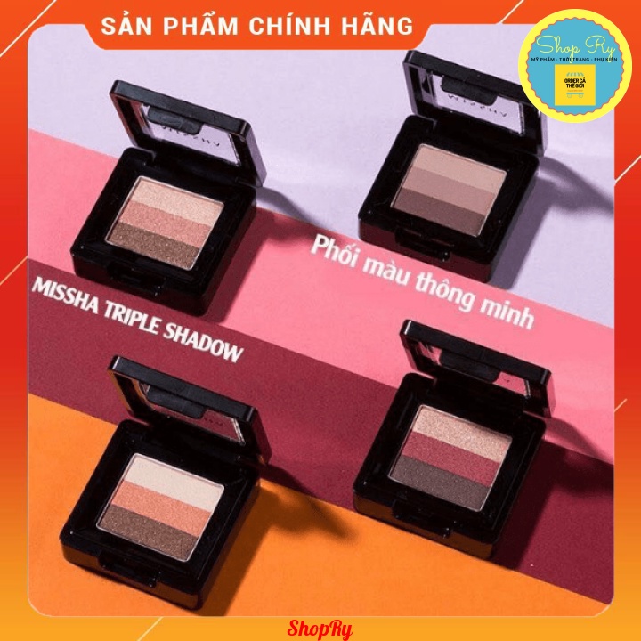 Phấn mắt 3 màu Missha The Style Triple Perfection Shadow