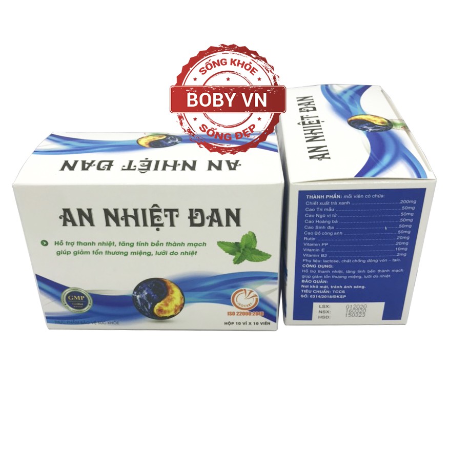 An Nhiệt Đan - Hỗ trợ thanh nhiệt, tăng tính bền thành mạch giúp giảm tổn thương miệng, lưỡi do nhiệt