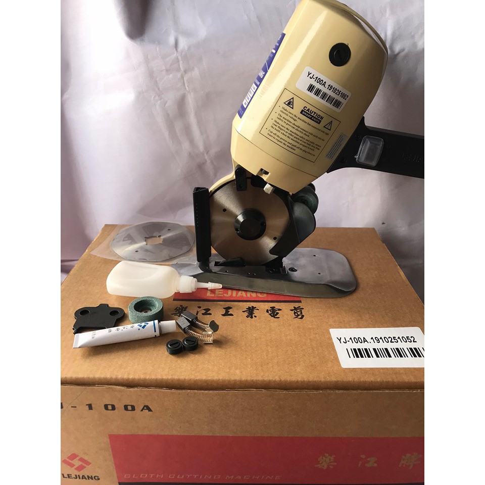 Máy cắt vải cầm tay Lejiang YJ-100mm , máy cắt vải cầm tay tiện lợi trong khi cắt