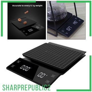 LED Display High Precision Coffee Scale With Timer Digital Kitchen Scales
