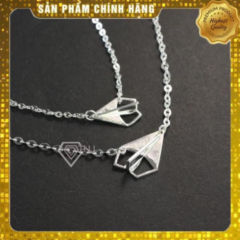 [Chất như nước Cất] Dây chuyền cặp đôi bạc khắc tên, vòng cổ đôi tình bạn