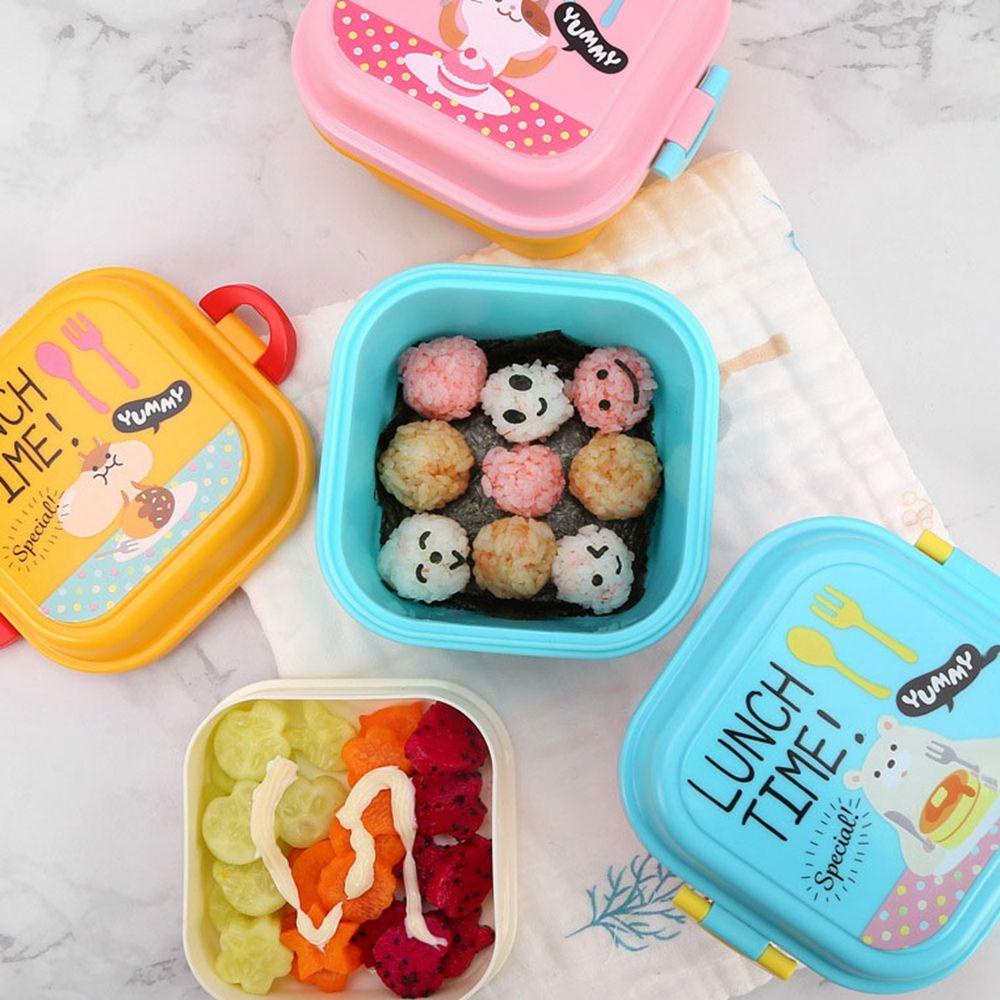 Hộp Đựng Thức Ăn Trưa Bằng Nhựa Hình Động Vật Nhỏ Siêu Bền Dễ Vệ Sinh Tiện Dụng Cho Nhà Bếp