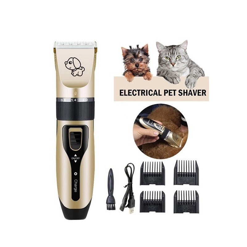 Full Bộ Tông Đơ Cắt Tỉa Spa Lông Chó Mèo Máy Cắt Tỉa Clipper Kit An Toàn Tiện Lợi Tại Nhà - Bobo Pet Shop Hà Nội