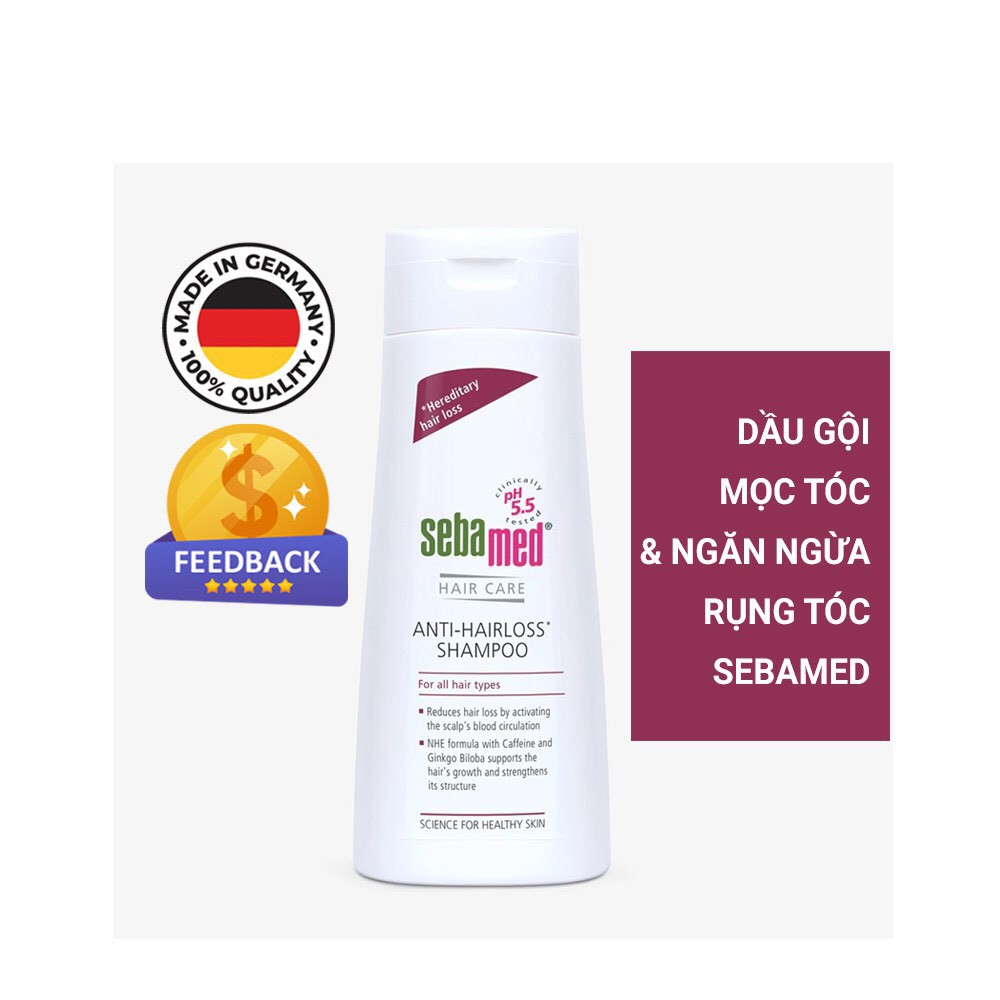 [Chính Hãng]  DẦU GỘI CHỐNG RỤNG TÓC SEBAMED ANTI- HAARVERLUST