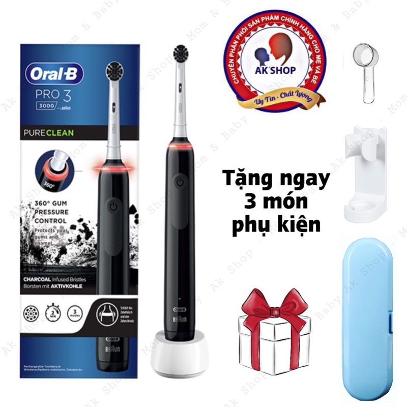 Bàn chải điện oral-b Pro 2 2000s Pro 3 3000 hàng chính hãng made in Germany