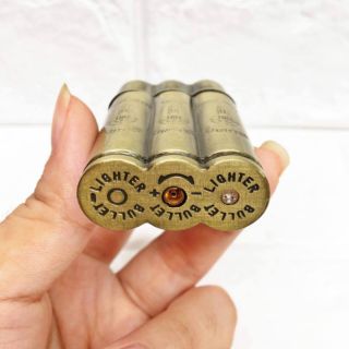 Bật lửa khò hình 3 viên d.an (kim loại)