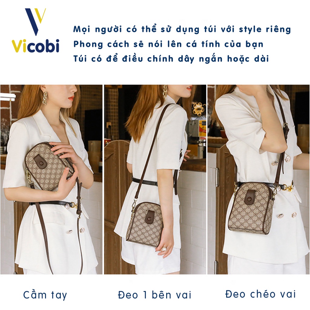 Túi đeo chéo nữ Vicbobi V6 Camila, để điện thoại, ví tiền.. phù hợp với dịp đi cafe, du lịch, đi chơi...