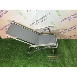 [Hỏa Tốc HCM]Ghế Bố Xếp Inox Không Gác Chân