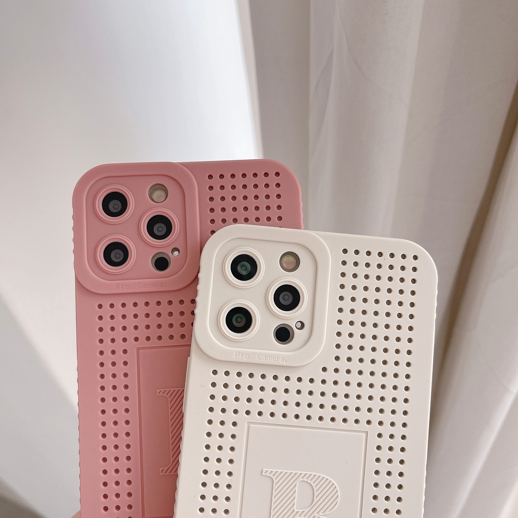 Ốp Điện Thoại Thiết Kế Tản Nhiệt Đơn Giản Thời Trang Cho iphone 13 Pro Max i13 13pro 11 Pro Max i11 12Pro 12 Pro Max