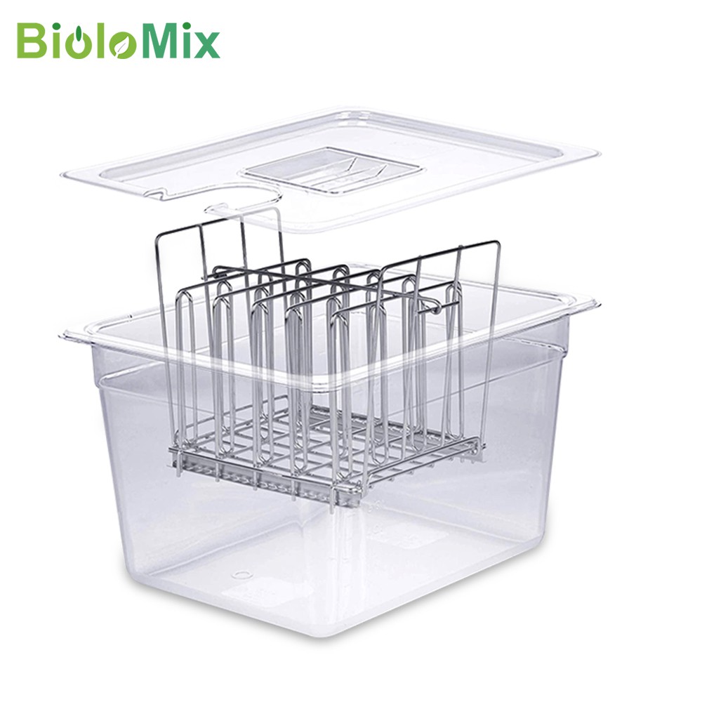Khay chia ngăn tủ bếp bằng thép không gỉ BioloMix11L