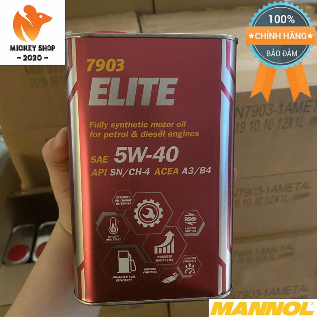 [ PRO ] Nhớt MANNOL Elite 5W-40 SN/CH-4 - 7903 4L Hàng Đức Cao Cấp Chính Hãng - mickey2020shop