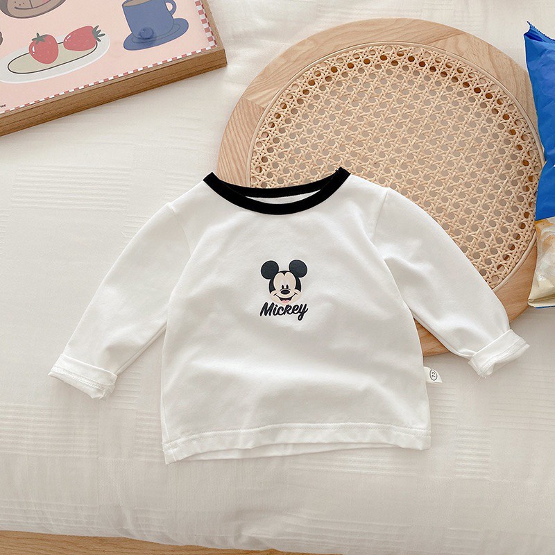 ÁO DÀI TAY VIỀN CỔ IN HOẠT HÌNH XINH XẮN DỄ THƯƠNG CHO BÉ TRAI BÉ GÁI
