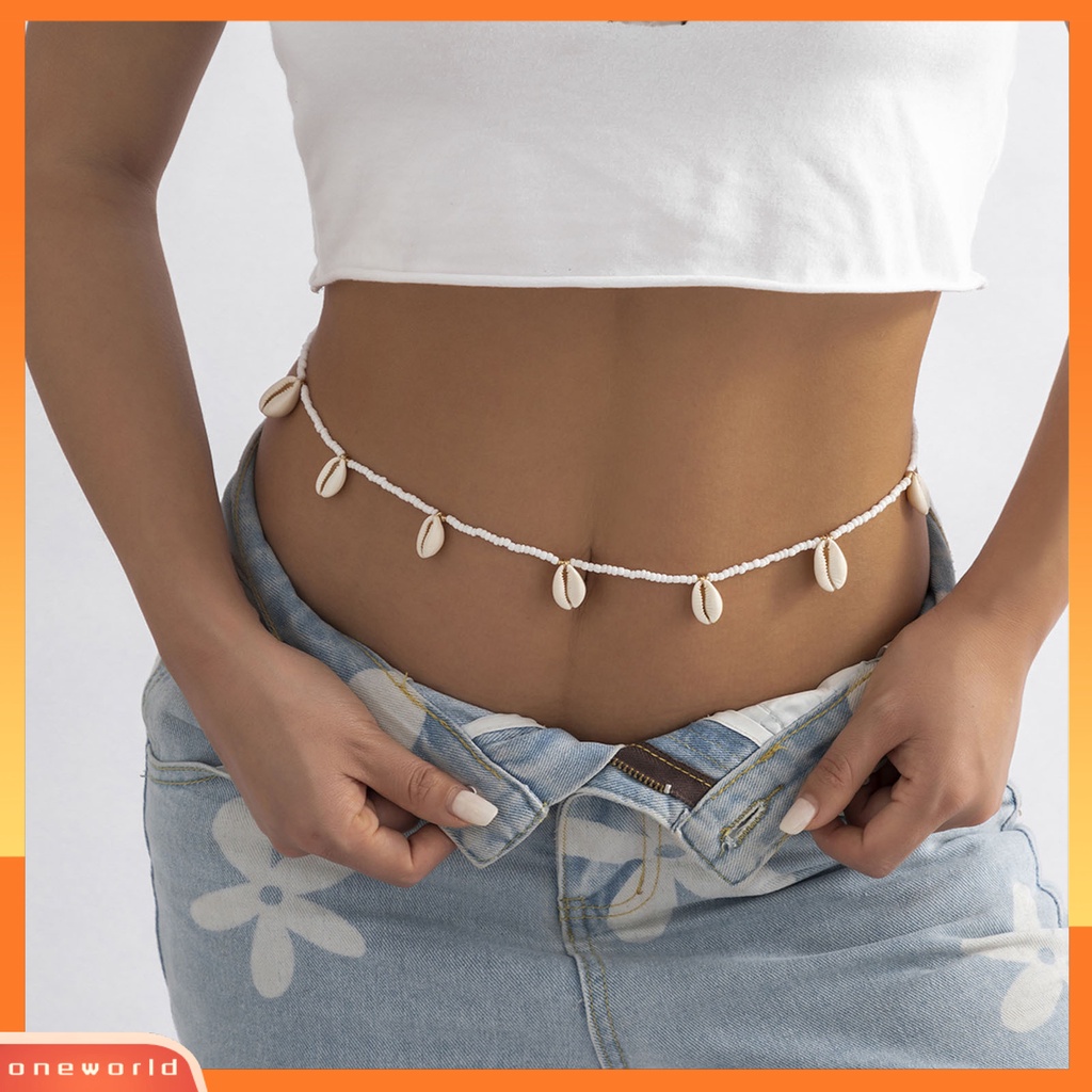 |Áo Thun In Hình ONEOR Thời Trang Năng Động| Vỏ Sò Thắt Lưng Dạng Chuỗi Hạt Phong Cách Cổ Điển Chống Vỡ Dành Cho Đi Biển