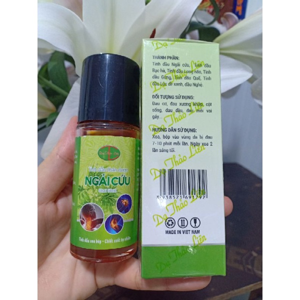 Tinh Dầu Ngải Cứu DẠ THẢO LIÊN Chính Hãng ✅ Chuyên xoa bóp đau nhức mỏi xương khớp cổ lưng gối vai gáy tê bì chân tay