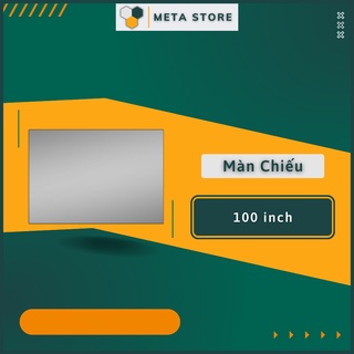 Màn chiếu cao cấp, màn chiếu phản quang dán tường di động 100 inch • meta store