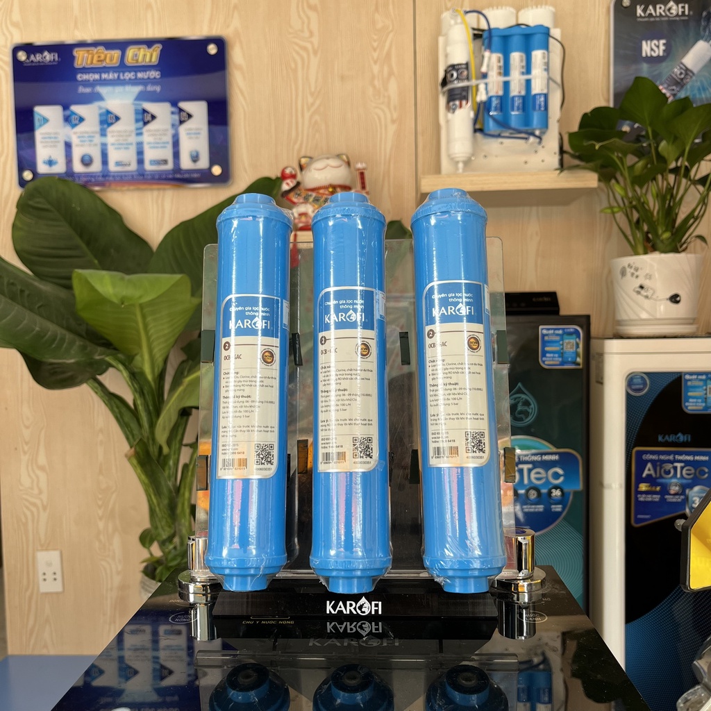 Lõi Lọc Nước Số 2 KAROFI Chính Hãng OCB-GAC - Dùng cho máy N-e118, N-e119/U, N-e119/A, N-e239, N7RO, E8RO, E9RO