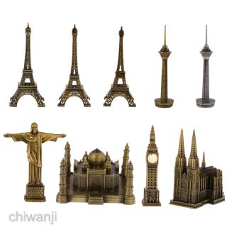 Mô hình tháp Eiffel màu đồng cổ điển lãng mạn độc đáo