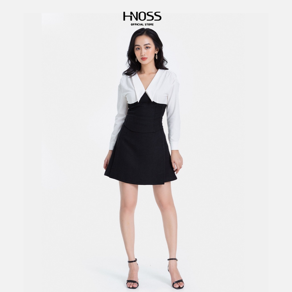 Chân váy nữ thời trang HNOSS kiểu đắp HNVLU014