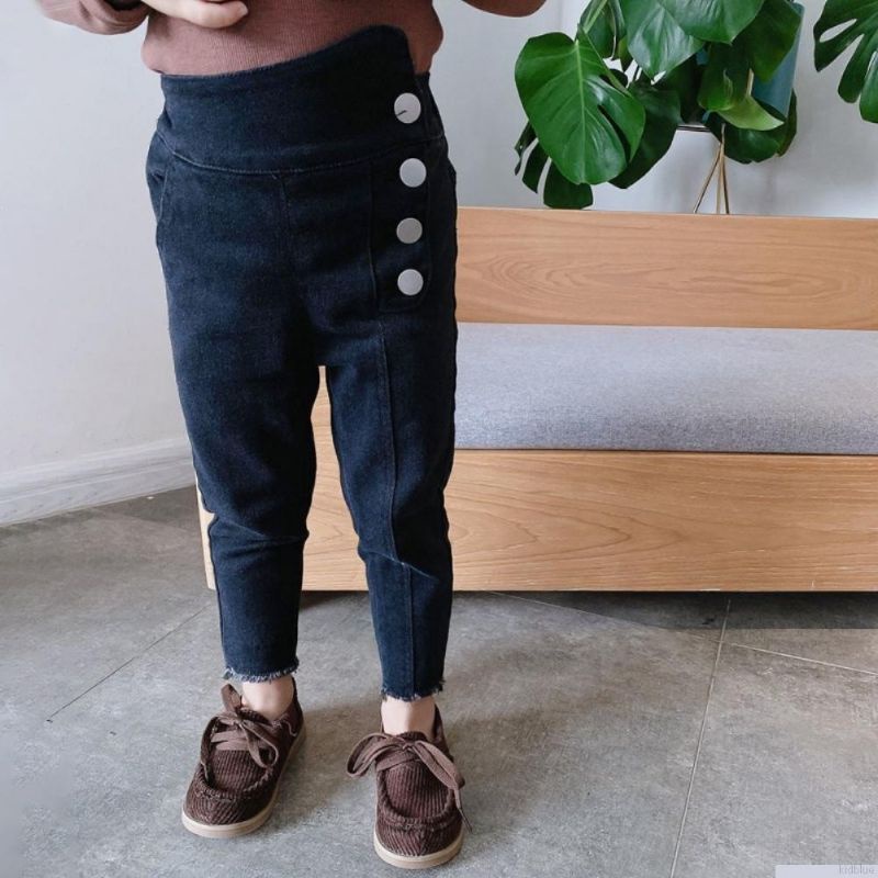 Quần bò cạp cao cho bé gái