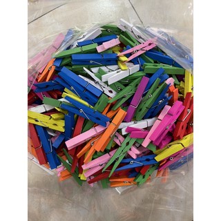 Kẹp gỗ 7cm đủ màu