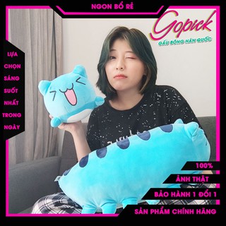 Gấu bông to thú nhồi bông gối ôm mèo capoo cute hàng cao cấp mềm mịn | Go Pick