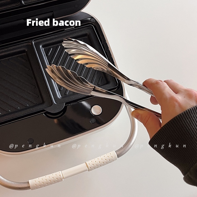 Kẹp Gắp Thức Ăn Bằng Thép Không Gỉ Hình Vỏ Sò Tiện Dụng