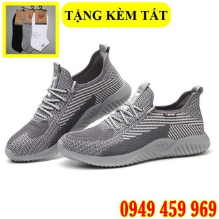Giày Bảo Hộ Lao Động Nam Thể Thao - Chống Đinh Chống Cắt - Chống Tĩnh Điện - Tặng Kèm Tất Chân