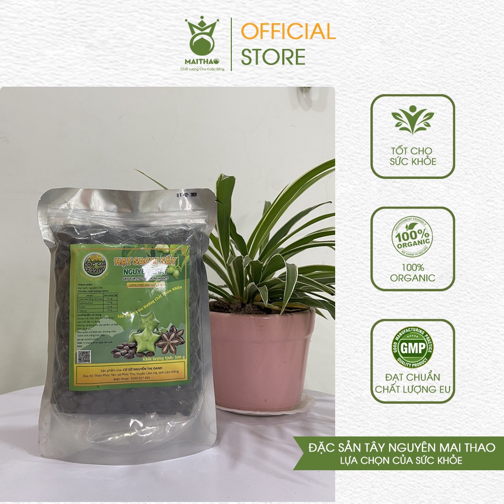 Hạt sachi sấy nguyên chất đặc sản vùng Cao Nguyên Lâm Đồng túi 500g