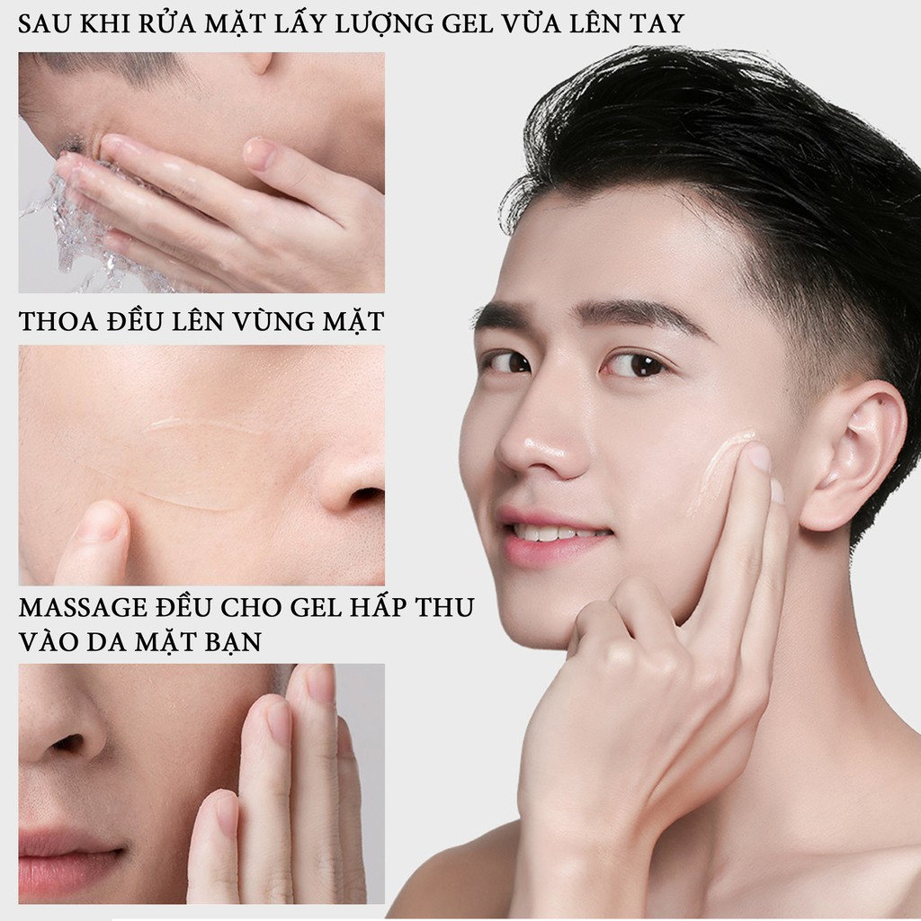 Combo Skincare Sữa Rửa Mặt+Tẩy Tế Bào Chết+Gel Kiểm Soát Dầu Nhờn BLUEMAN ZL15020551 ZL176 ZL45