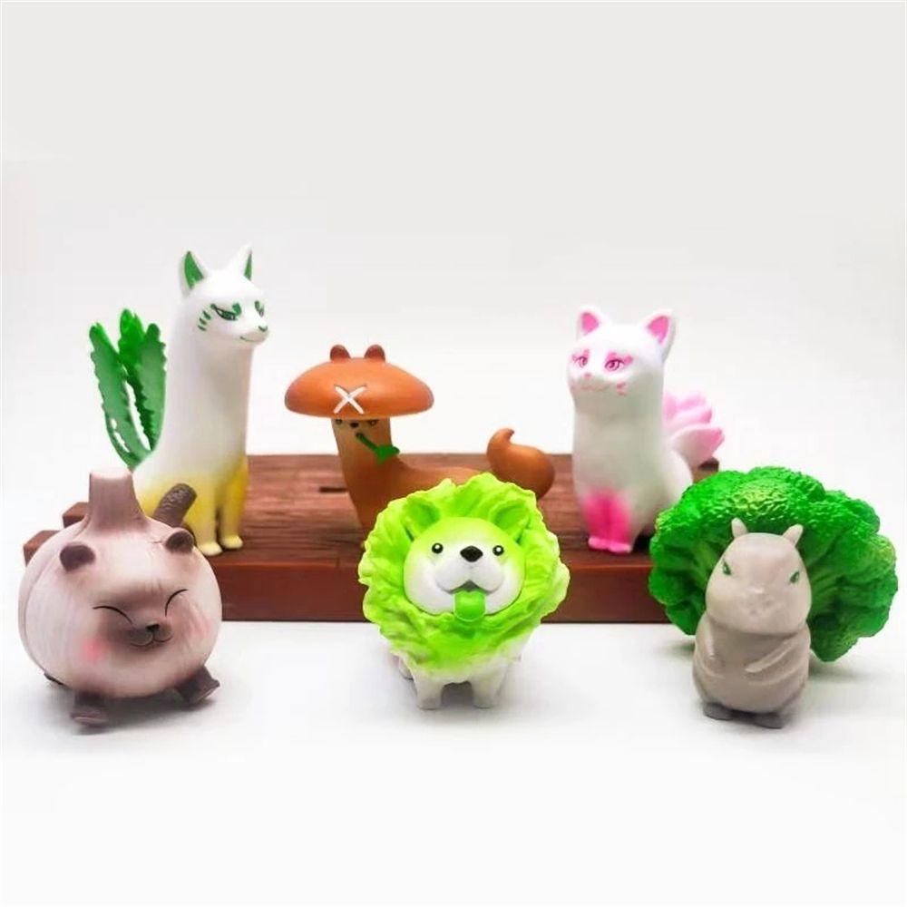 Mô Hình Đồ Chơi Chú Chó Cabbage Bằng PVC Trang Trí Nhà Cửa Sinh Nhật Cho Bé