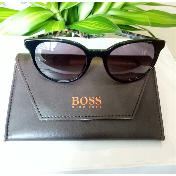 Kính Nữ Hugo Boss Grey Gradient Round Sunglasses BO0256S-07KI9C 52mm